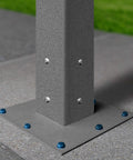 Granite 7156 Surface Mount Base Plate For Mailbox Post System, 10 Gauge Electrogalvanized Steel With Durable Powder Coated Finish