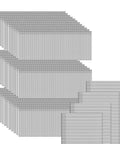 Heavy Duty 15000 Pack 18 Gauge Brad Nails 2 Inch Electro Galvanized Steel stacked in layers for woodworking and home repair projects.