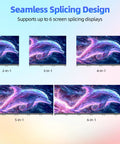 80 Inch Led Poster Screen Featuring A Slick Foldable Design For Digital Signage Display With P1.86 Pixel Pitch showing seamless splicing options.