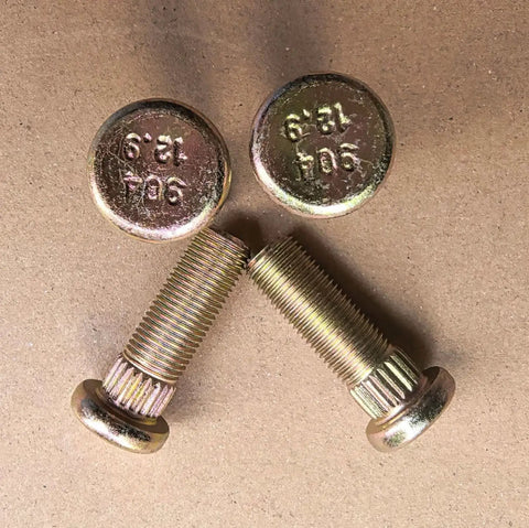Premium 4 Pack Of Heavy Duty 1/2-20 Wheel Lug Studs With Knurl Fit Hydro Gear 44431 And Axle Hub Parts Perfect For Zonal Mowers And Lawn Tractors To Upgrade Your Ride Right Now. 1/2-20 steel wheel studs, class 12.9, knurled ends