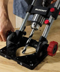 Beefy Pro Grade Portable Drill Press Drilling Guide With One Half Inch Chuck Precision Jig for drilling angled or straight holes