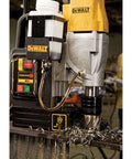 DEWALT magnetic drill press, 10-Amp, 2-inch capacity, dual-speed, front view