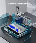 3018 ProVer V2 Desktop CNC Milling Machine For Beginners with limit switches and emergency stop, upgraded Z axis, semi-assembled