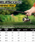 Person holding All In One Fishing Rod And Reel Kit With Telescopic Carbon Fiber Pole And Spinning Reel Twelve Plus One Shielded Bearings