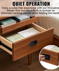 Recessed Pull Handle For Drawers Doors And Toolboxes Black Zinc Alloy 4.38 X 2.76 Inch installed on wooden drawer