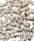 45 Piece Carbon Steel Metric Grease Zerk Fitting Kit With M6 M8 M10 Sizes Includes 90 And 180 Degree Angles For Tough Auto Repairs And Heavy Equipment Maintenance Plus Perfect Leak Proof Seal Every Time, assorted straight and angled fittings