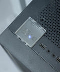 Two Pack Power Button Cover 55mm Dustproof Switch Protector with double sided tape on desktop computer power switch