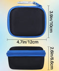 Rugged Hard Case For Izzo Swami 6000 Handheld Golf GPS With Black And Blue Cover, Premium Nylon EVA Shell, Protective Storage
