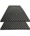Top Tier Heavy Duty Two Pack Egg Crate Foam Wall Panels For Recording Studio Black High Density Soundproof Acoustic Tiles 48x24