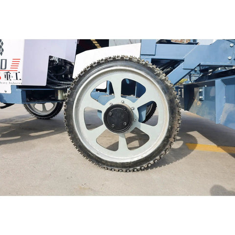 Automated Concrete Screed Machine For Warehouse Flooring And Paving Workhorse Heavy Duty Multi Config Structural Grading Tool With Autonomous Spatial Reference Perfect For Farm Construction And Land Management Jobs, side wheel close-up