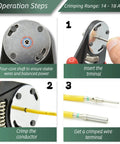 DT Deutsch Connector Kit 482 Piece Waterproof Automotive Electrical Connectors Set with crimping tool operation steps