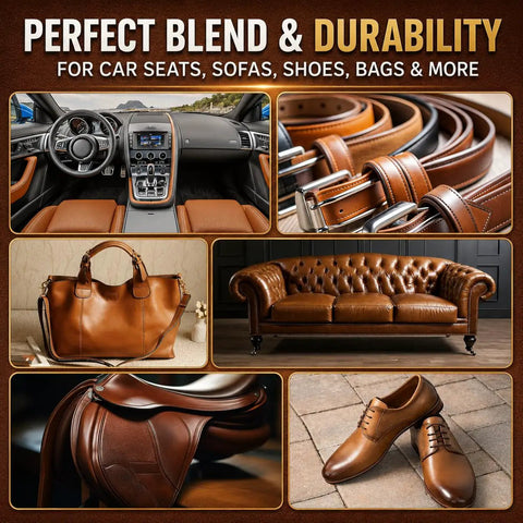 No Sweat Diy Leather Repair Kit For Furniture And Vinyl Self Mixing Compound Fixes scuffs on brown leather couch and car seats.