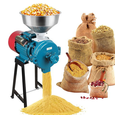 Electric Grain Mill Grinder 3000W 110V Heavy Duty Beast Commercial Corn Grinder With Funnel Dry Use Powder Grinder for Grain