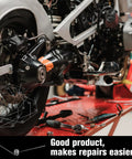 Motorcycle repair setup with tools and springs showing use of 40 Pack Stainless Steel Tiny Torsion Springs For DIY Repair Woodworking And Hair Clip Replacements 0.01 Inch Wire Diameter 0.16 Inch Outside Diameter Six Turn Coils Light Duty.