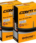 Heavy Duty Race Tube Wide 28 Inch Inner Tubes Pack for 700c Road and Hybrid Bikes, Presta 42mm Long Valve, Removable Core