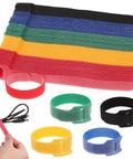 Ditch The Cord Chaos And Snag These Ridiculous 100 Piece Reusable Nylon Cable Ties Color Coded Wire Organizers for sorting cables.