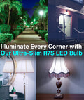 R7S 118MM LED COB Bulbs 9W J Type Double Ended 120V Replacement For 100W Halogen Floodlights in street and home lamps