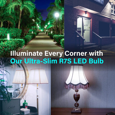 R7S 118MM LED COB Bulbs 9W J Type Double Ended 120V Replacement For 100W Halogen Floodlights in street and home lamps