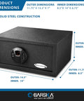 Biometric And Keypad Safe With Dual Access For Home Or Office Built Like A Tank To Store Up To 120 Fingerprints And One PIN