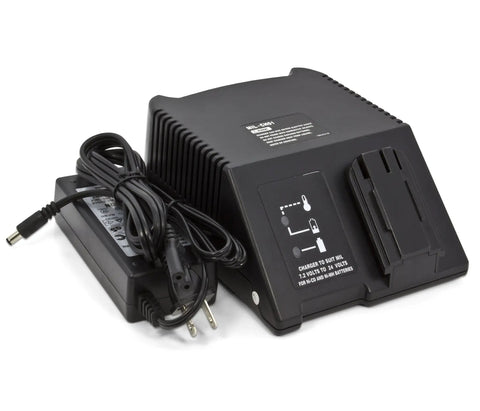 Ultra Fast 1 Hour NiCd NiMH Power Tool Battery Charger For 7.2V To 24V Batteries, shown with cord and charger unit