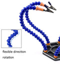 Soldering Station With Six Flexible Helping Hands Arms For DIY Soldering And Electronics Assembly Repair Modeling And Hobby Projects
