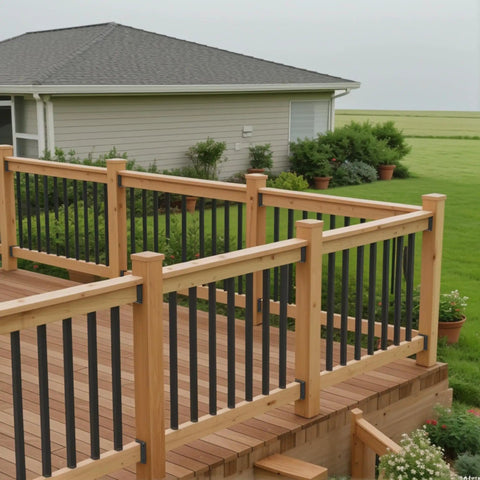 Deck Railing Bracket Connectors 20 Pack For 2x4 Posts For Wooden Deck Or Handrail Railing Posts Durable Nylon Fiber Anti UV