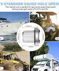 Waterproof Marine Boat Stereo Receiver With IPX5 Water Resistance And UV Coating HD LCD Display Bluetooth Music Player diagram