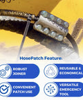 Fast In-Field Hydraulic Hose Repair Clamp For Leaks 1/2 Inch High-Pressure Hose Patch That Lets You Seal It Up On The Spot Without Removing The Hose, Durable Clamp Only