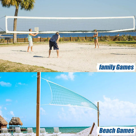 Heavy Duty Outdoor Volleyball Net For Backyard Showdown 32 Ft Long By 3 Ft High With Reinforced Side Tapes Durable Weather