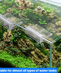 Lock Down 8 Pack Clear Acrylic Aquarium Lid Clips Rock Steady Fish Tank Cover Holders for rimless glass tank setup.
