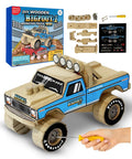 Mini Monster Truck Wood Kit With Stickers For Kids Ages 5 To 8 Build Your Own Monster Truck With Real Tools STEM Craft Toy