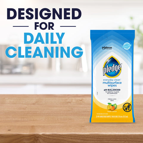 Multisurface Cleaning Wipes With PH Balanced Formula For Everyday Dust And Mess Cleanup Easy Wipe Fresh Citrus Scent