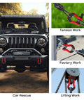 Badass Heavy Duty 2 Pack D Ring Shackles Delivered With 41887 Lbs Breaking Strength And A Solid 7 8 Inch Screw Pin Rigged Tough For Heavy Tow Strap Winch Off Road Recovery Jobs in multiple applications.