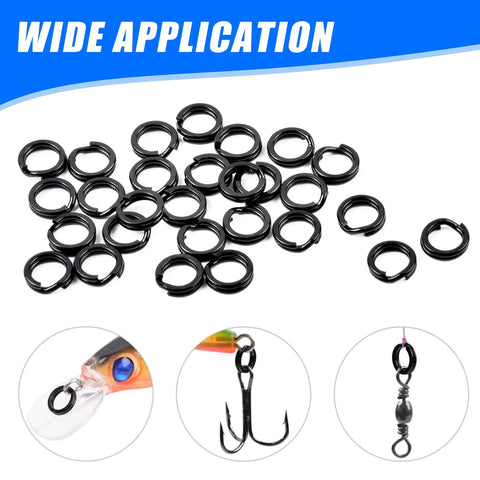 Fishing Split Rings Assortment Kit With 200 Pcs Stainless Steel Rings, Multi Size From 4.0 Mm To 6.0 Mm, wide application diagram