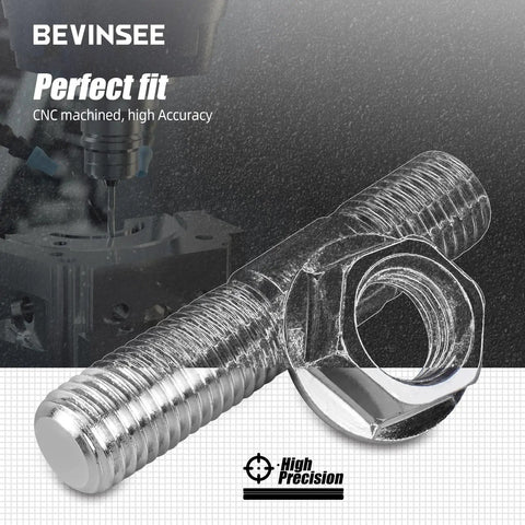 Garage Grade 12 Pair Exhaust Manifold Stud And Heavy Duty Nut Bolt Kit Upgrade M10 X 48mm Real Deal Steel close-up of stud and nut