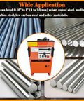 Heavy Duty Electric Rebar Bender And Cutter Combo 1 Inch Steel Bar Tool showing rebar and machine, showcasing wide application and features.
