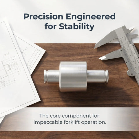 Heavy Duty Steel Forklift Handle Pressure Roller With Polished Finish And Precision Bearings To Straight Up Kill The Wobble And Keep Your Yard Gear Rolling Smooth All Day
