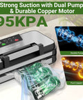 Image of the 95kPa Vacuum Sealer Machine With Dual Pump Vacuum And Inflate Modes sealing beer cans