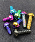 Colorful Titanium M5x10 Bike Bolts Set For MTB Disc Brakes 12 Pack Grade 5 6Al 4V Lightweight Rotor Screws Torx T25