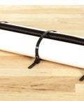 Heavy Duty Reusable Cable Zip Ties Set securing cables on a wooden surface