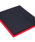 Shadow Foam Tool Box Organizers Dual Color Set For Custom 12x24 Fit Black Top Red Bottom