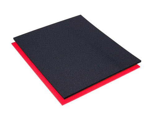 Shadow Foam Tool Box Organizers Dual Color Set For Custom 12x24 Fit Black Top Red Bottom