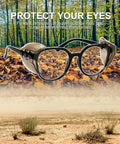 Two Or Four Pairs Eye Glasses Side Shields For Prescription Glasses, Soft TPU Cushions, Wind And Debris Protection, Forest Scene