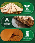End Sealer Wax Emulsion For Logs And Lumber, Water Based Protects Fresh Cut Ends From End Checks And Splits Up To 90 Percent