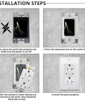 Installation steps for 3-Gang Box Extender For Switches And Receptacles, Non-Metallic Electrical Box Extender, ETL Listed