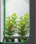 Three In One Soil Moisture Light And PH Meter testing plants in a grow tent for healthy plant growth.
