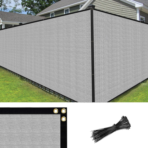 4 Foot By 25 Foot Fence Privacy Screen Heavy Duty Windscreen Fencing Mesh Shade Net Cover For Outdoor Wall Backyard Patio Deck And Porch Grey