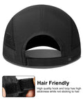 Back view of Reflective Folding Outdoor Hat For Men And Women With UPF 50 Sun Protection, showing hair-friendly adjustable strap.