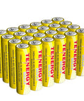 Solla NiMH AA Rechargeable Battery Pack 1000mAh Anti Leak For Solar Garden Lights Outdoor Durability 5 Plus Year Performance 24 Pack UL Certified