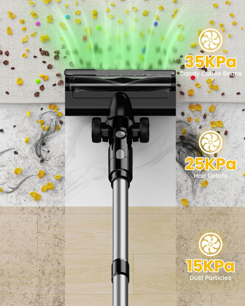 Cordless Vacuum Cleaner For Dewalt 20V Battery Compatible 7 In 1 Lightweight Stick Vacuum with HEPA Filter 350W on carpet